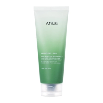 Anua - Heartleaf Quercetinol Pore Deep Cleansing Foam - Dogłębnie Oczyszczająca Pianka do Twarzy - 150ml