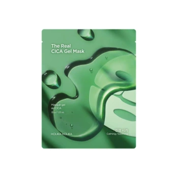 Holika Holika - The Real Gel Mask CICA 35g - hydrożelowa maska całonocna dogłębnie kojąca