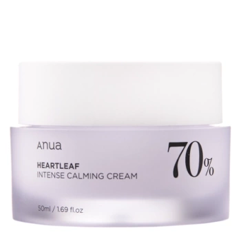 Anua - Heartleaf 70% Intense Calming Cream - Kojący Krem do Twarzy z Ekstrakem z Pstrolistki - 50ml