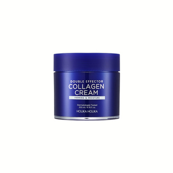 Holika Holika - Double Effector Collagen Cream 200ml - Przeciwzmarszczkowy krem z kolagenem i kwasem hialuronowym
